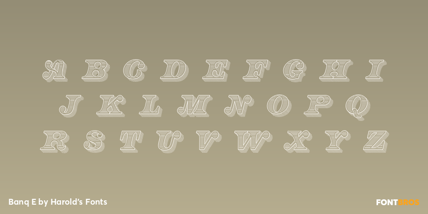 Banq E Font Poster #2
