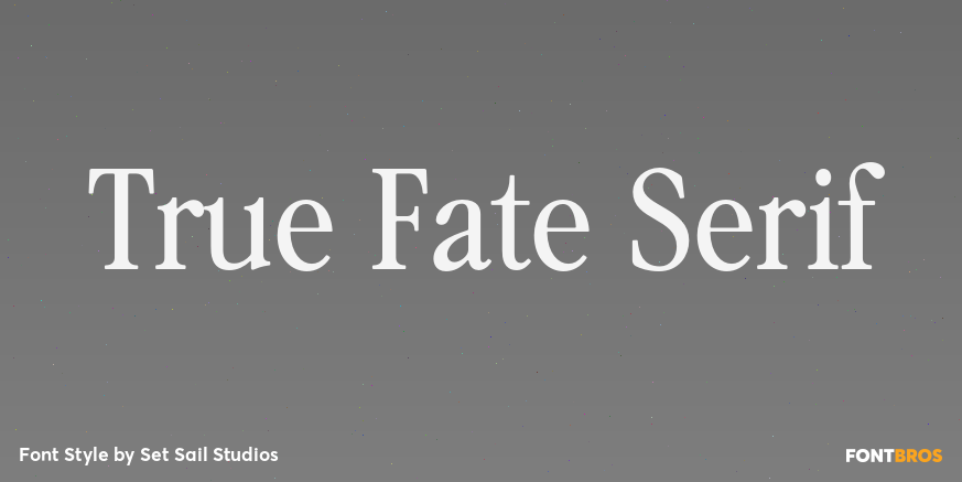 True Fate Serif Poster