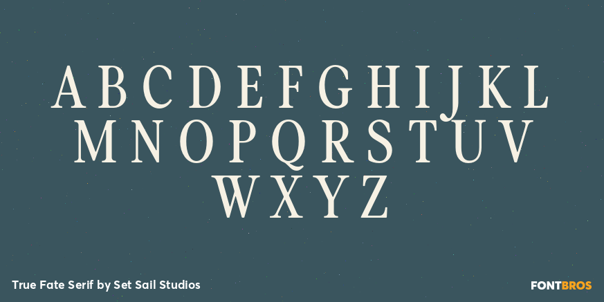 True Fate Serif Font Poster #1