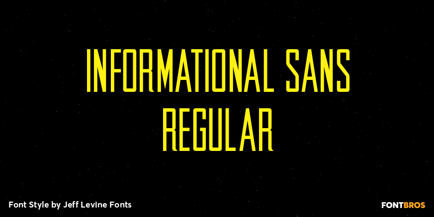 Informational Sans Regular Poster
