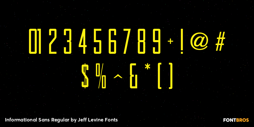 Informational Sans Regular Font Poster #1