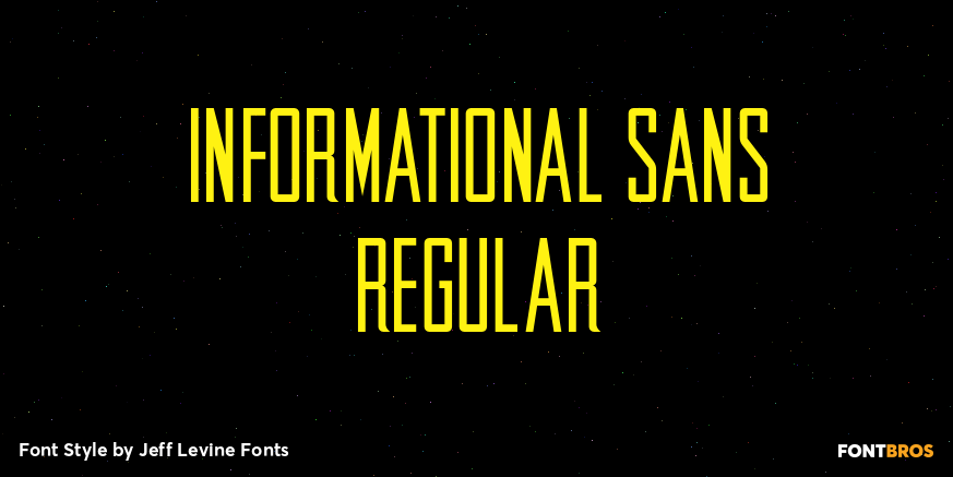 Informational Sans Regular Poster