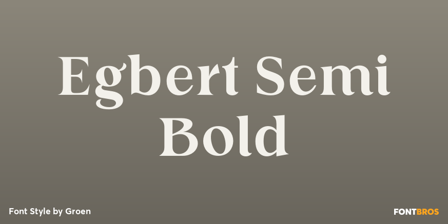 Egbert Semi Bold Poster
