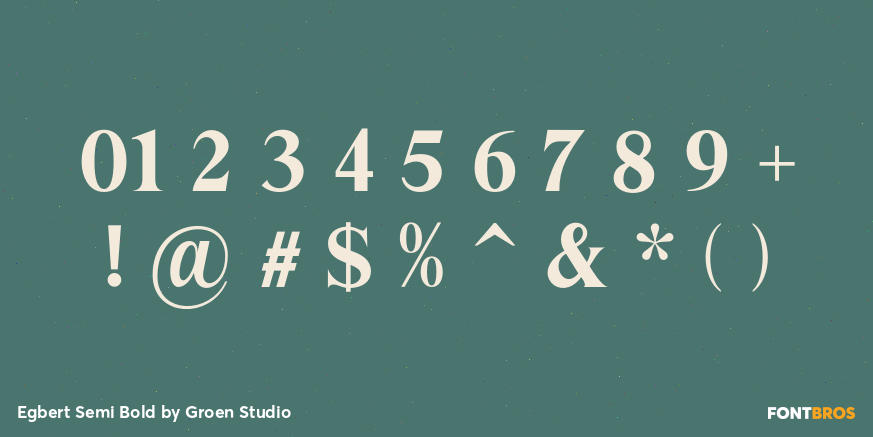 Egbert Semi Bold Font Poster #4