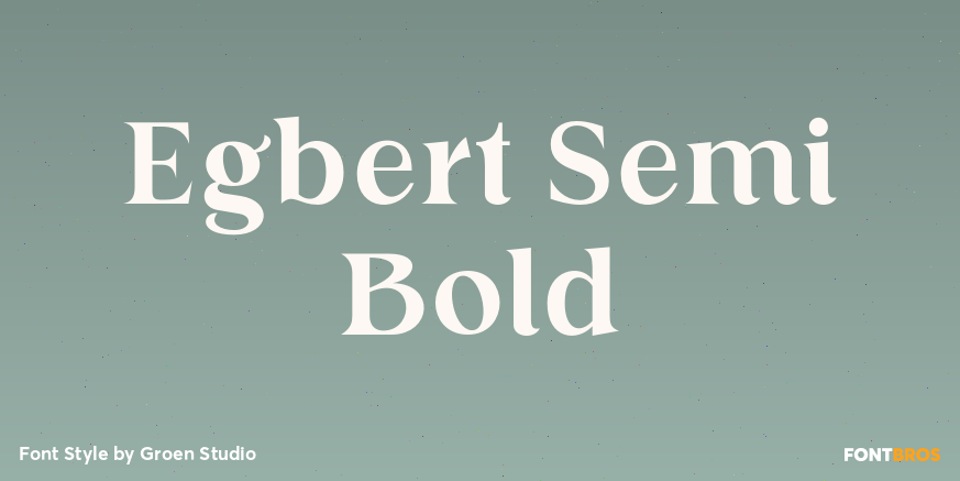 Egbert Semi Bold Poster