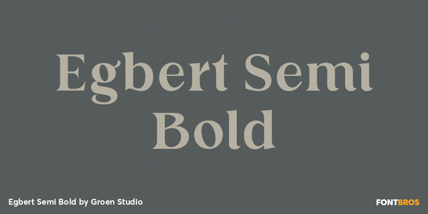 Egbert Semi Bold Poster