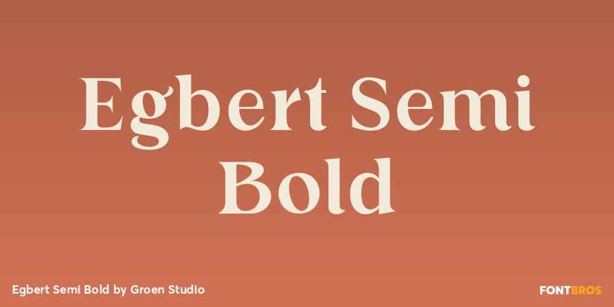 Egbert Semi Bold Poster