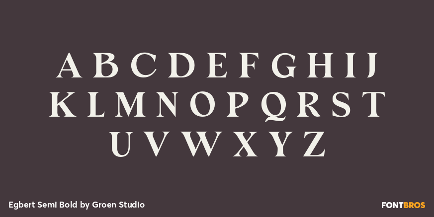 Egbert Semi Bold Font Poster #2