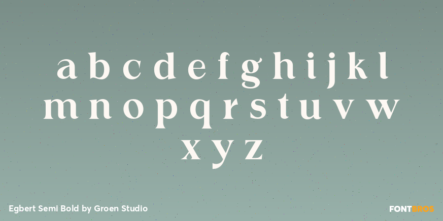 Egbert Semi Bold Font Poster #3