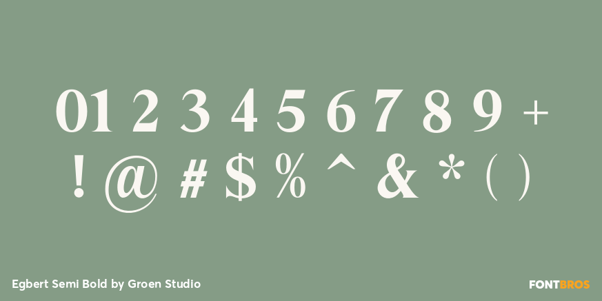 Egbert Semi Bold Font Poster #4