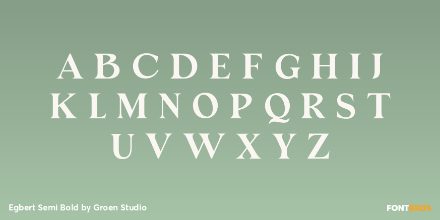 Egbert Semi Bold Font Poster #2