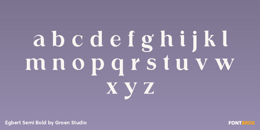 Egbert Semi Bold Font Poster #3