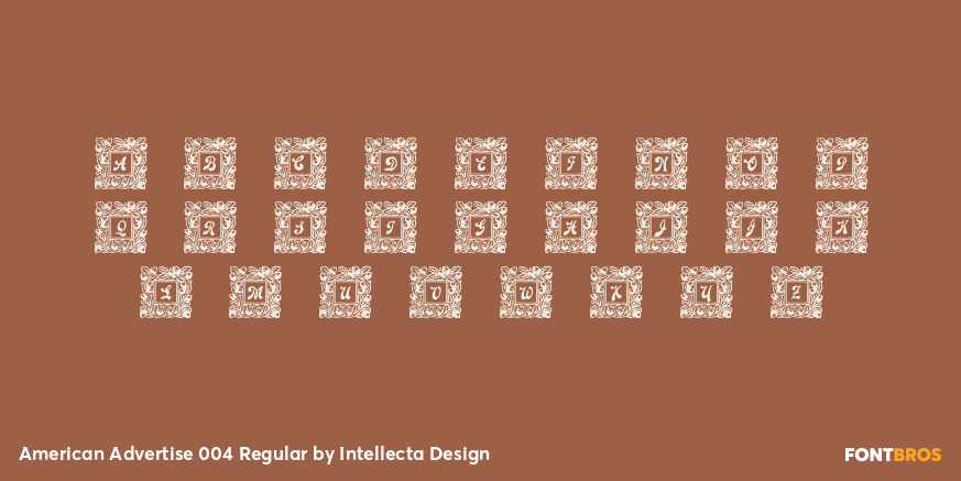 American Advertise 004 Regular Font Poster #2