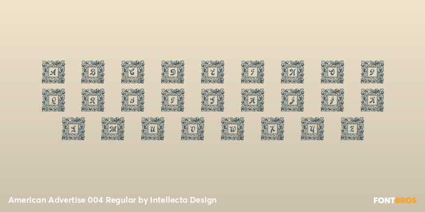 American Advertise 004 Regular Font Poster #3