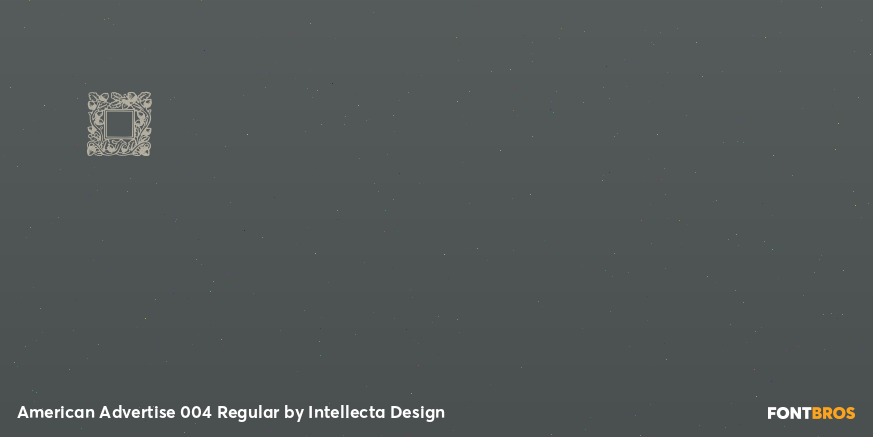 American Advertise 004 Regular Font Poster #4