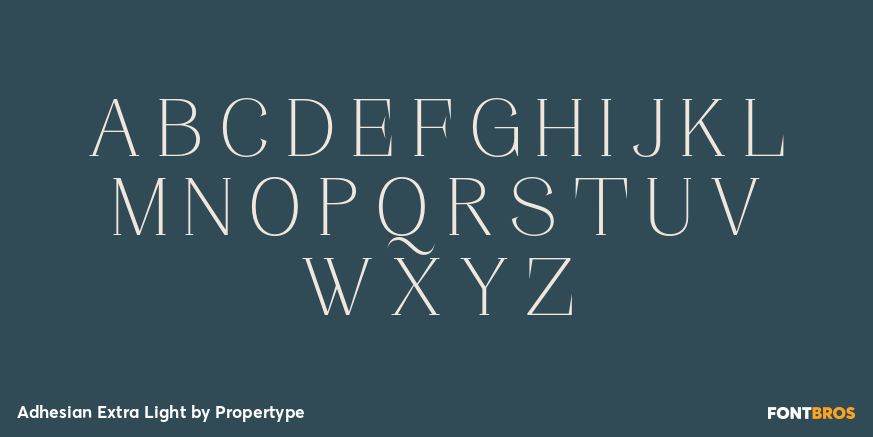 Adhesian Extra Light Font Poster #2