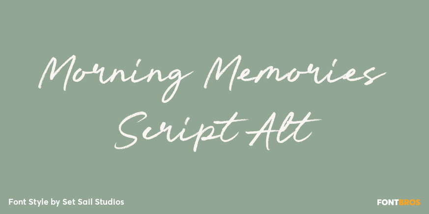 Morning Memories Script Alt Font Poster #1