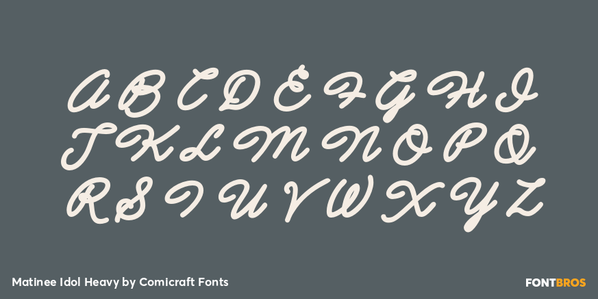 Matinee Idol Heavy Font Poster #2