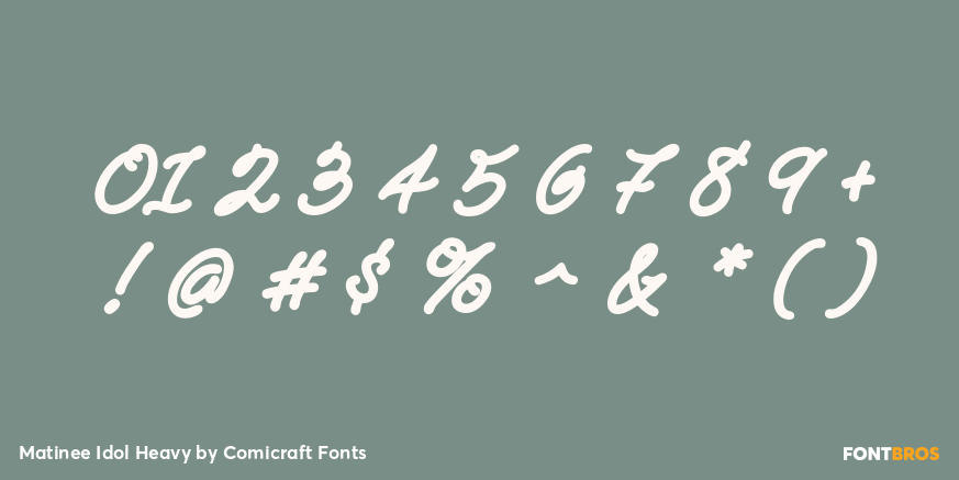 Matinee Idol Heavy Font Poster #4