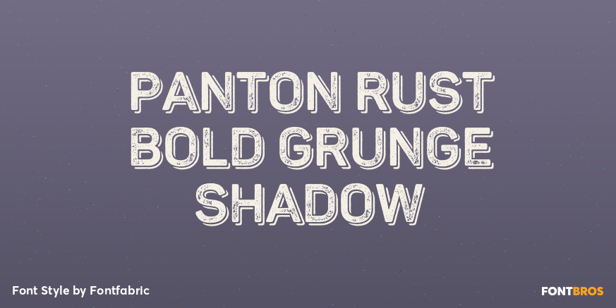 Panton Rust Bold Grunge Shadow Poster