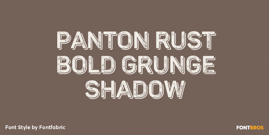 Panton Rust Bold Grunge Shadow Poster