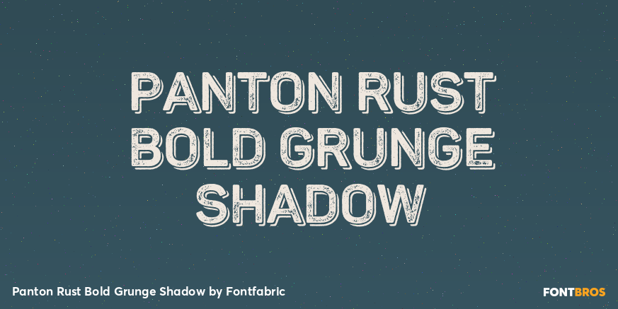 Panton Rust Bold Grunge Shadow Poster