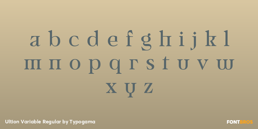 Ultion Variable Regular Font Poster #3