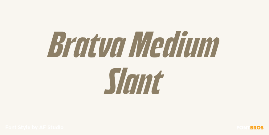 Bratva Medium Slant Poster