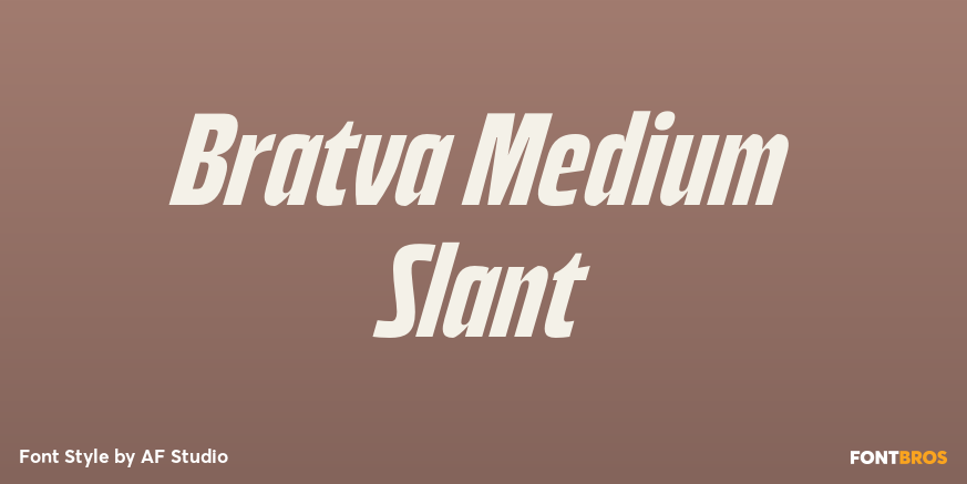 Bratva Medium Slant Poster