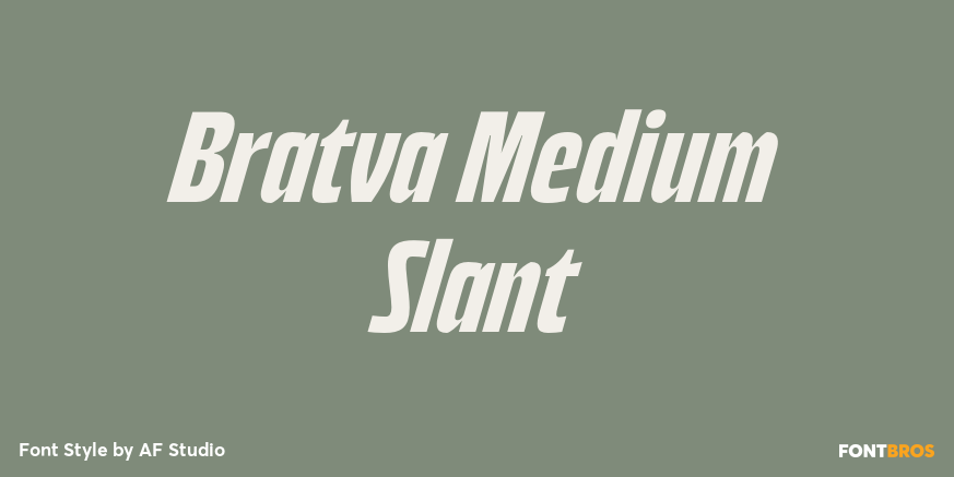Bratva Medium Slant Poster
