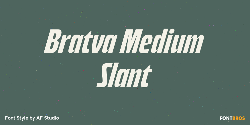 Bratva Medium Slant Poster