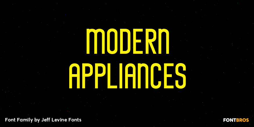 Modern Appliances Font Poster #1