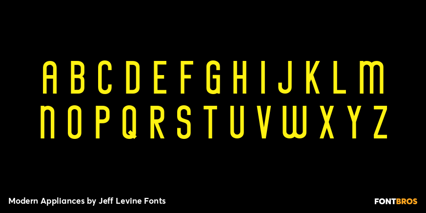 Modern Appliances Font Poster #2