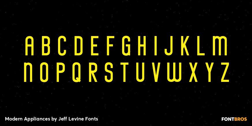 Modern Appliances Font Poster #3