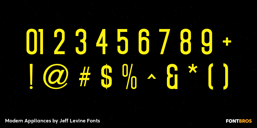 Modern Appliances Font Poster #4