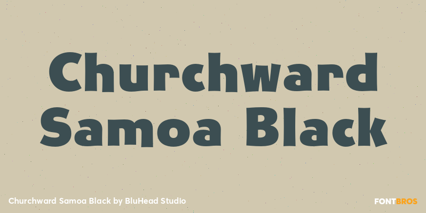 Churchward Samoa Black Font Poster #1