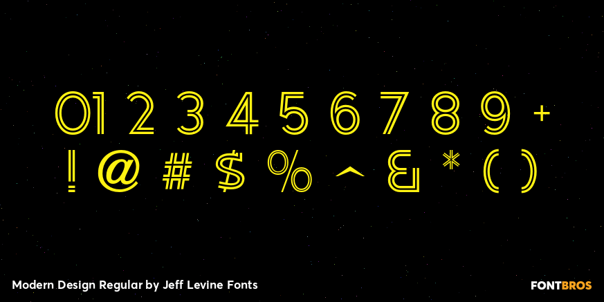 Modern Design Regular Font Poster #4