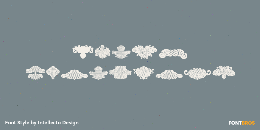 Black Ornaments Poster