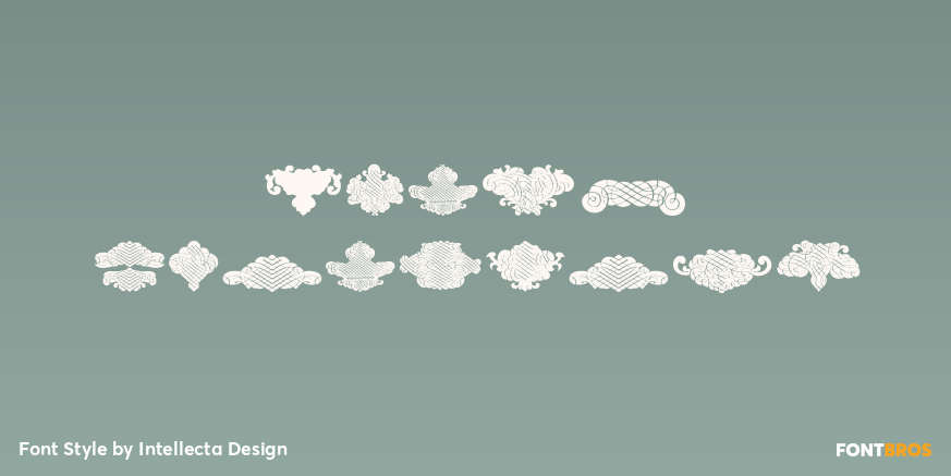 Black Ornaments Poster