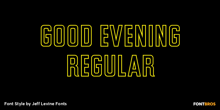 Good Evening Regular Poster