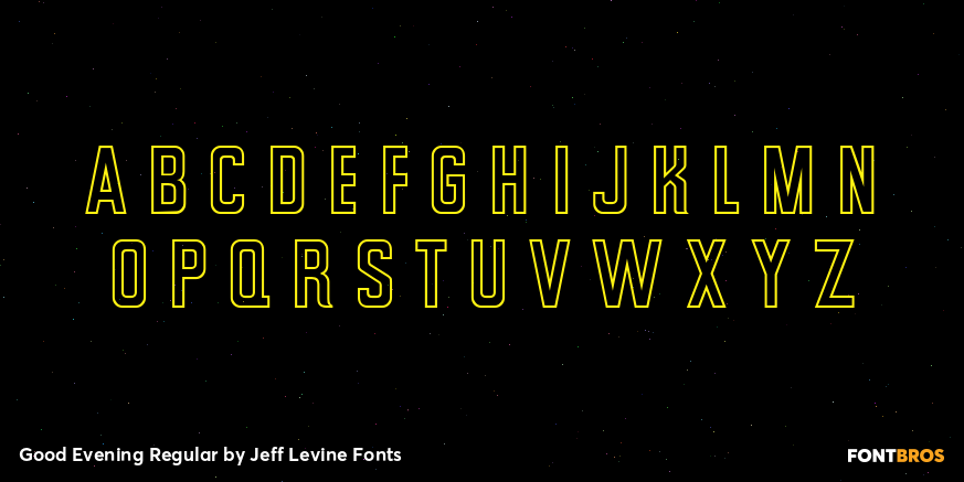 Good Evening Regular Font Poster #2