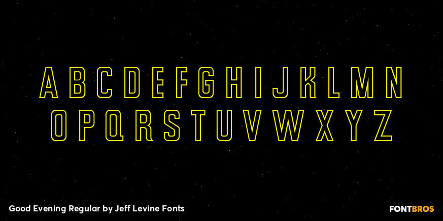 Good Evening Regular Font Poster #3