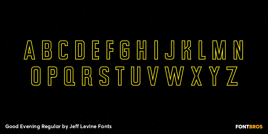 Good Evening Regular Font Poster #1