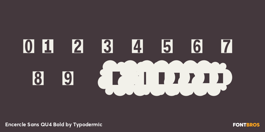 Encercle Sans QU4 Bold Font Poster #1