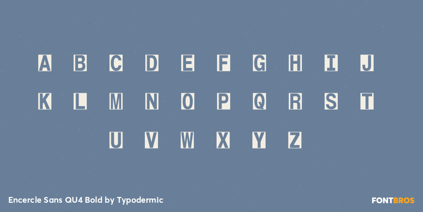 Encercle Sans QU4 Bold Font Poster #1