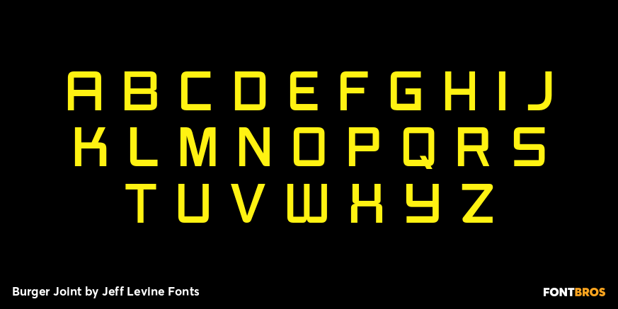 Burger Joint Font Poster #3