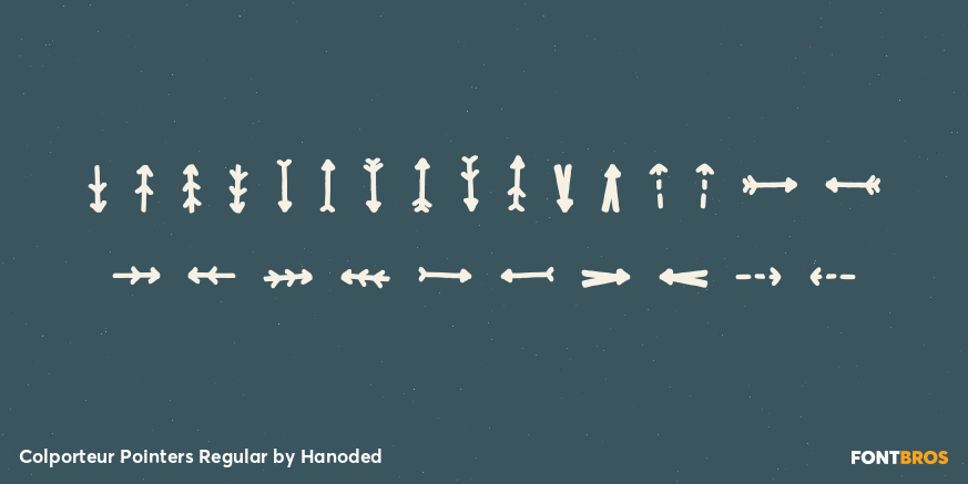 Colporteur Pointers Regular Font Poster #2