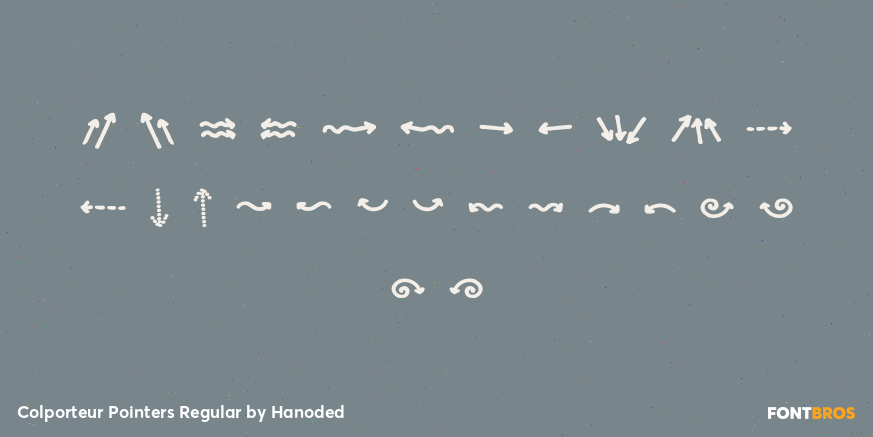 Colporteur Pointers Regular Font Poster #3