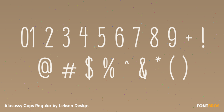 Alasassy Caps Regular Font Poster #4