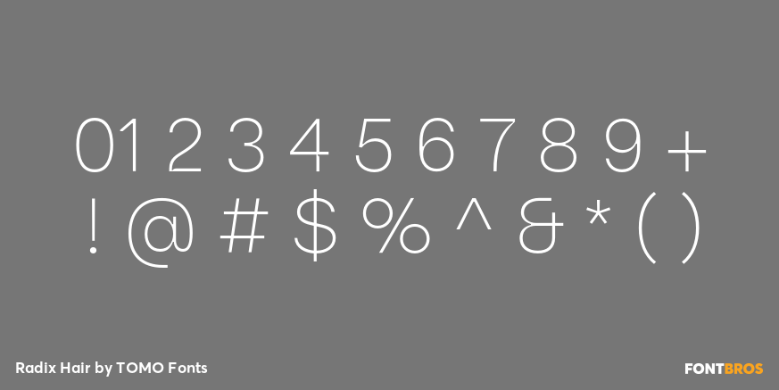 Radix Hair Font Poster #1